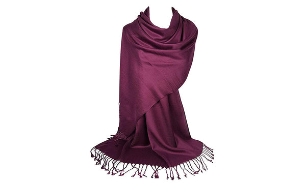 Buy Sinsay women textured scarf 190 x 74 cm maroon Online