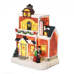 LED Resin Christmas Coffee House