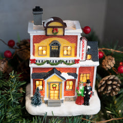 LED Resin Christmas Coffee House