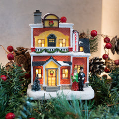 LED Resin Christmas Coffee House