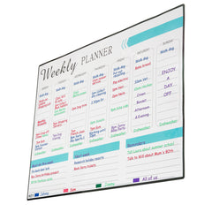 Weekly Planner Magnetic Whiteboard with 4 Pens & 1 Rubber