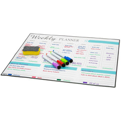 Weekly Planner Magnetic Whiteboard with 4 Pens & 1 Rubber