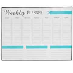 Weekly Planner Magnetic Whiteboard with 4 Pens & 1 Rubber