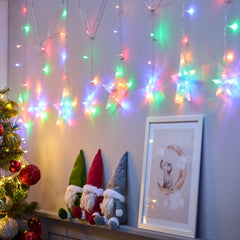 LED Multicolour Star Curtain Lights