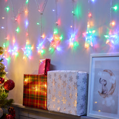 LED Multicolour Star Curtain Lights