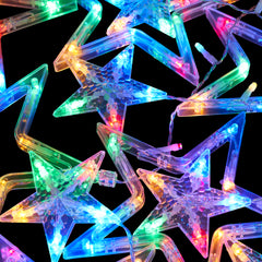 LED Multicolour Star Curtain Lights