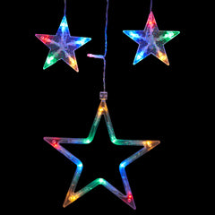 LED Multicolour Star Curtain Lights